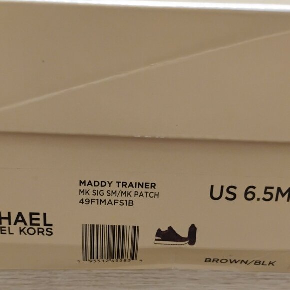 Michael Kors Maddy Logo Trainer Sneaker-New in Box! - Picture 6 of 7